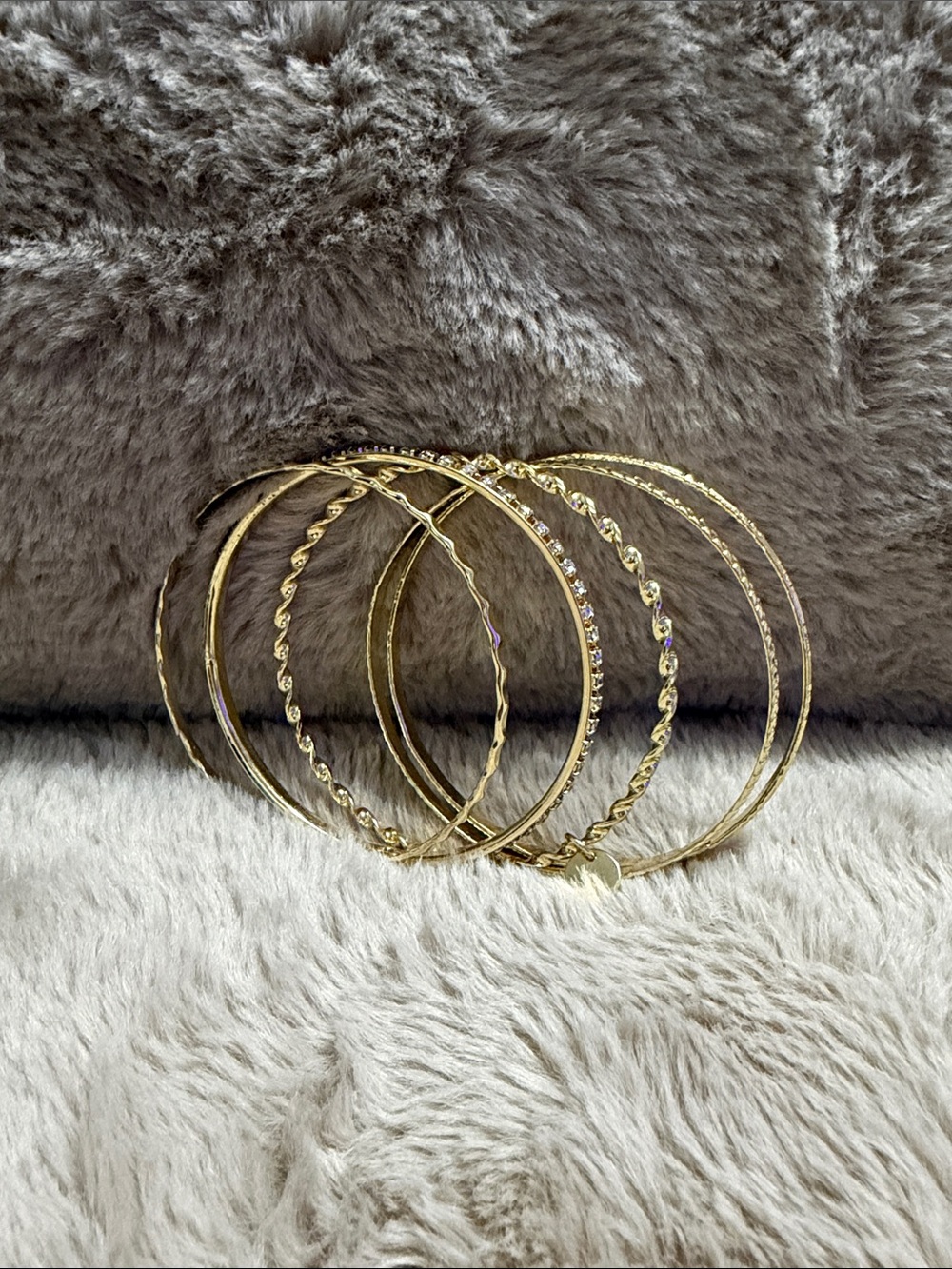 Jessica Simpson Gold-Tone Multi Bangle Bracelet Set